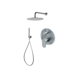 System natryskowy Demm Drake, podtynkowy, 2 wyjścia wody, deszczownica 20cm, chrom