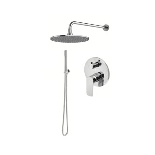 Zestaw natryskowy Vema Timea, podtynkowy, 2 wyjścia wody, deszczownica 20cm, chrom