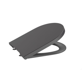 Deska sedesowa wolnoopadająca Compacto Roca Inspira Round, onyks