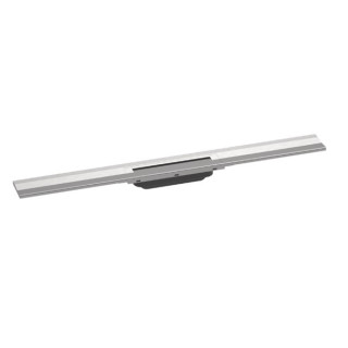 Element zewnętrzny odpływu Hansgrohe RainDrain Flex, 80 cm, montaż przy ścianie - czarny mat