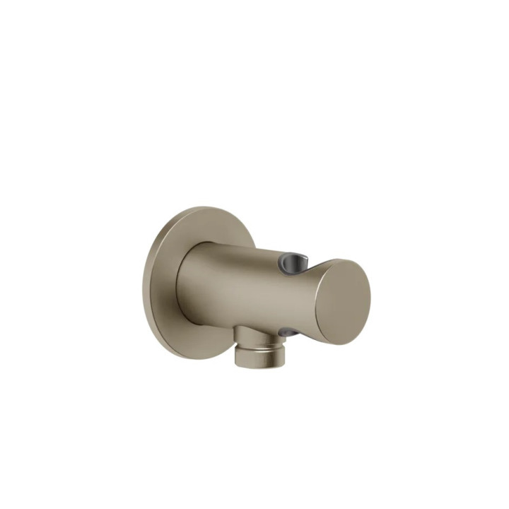 Przyłącze kątowe Gessi Anello, z uchwytem - Copper Brushed PVD