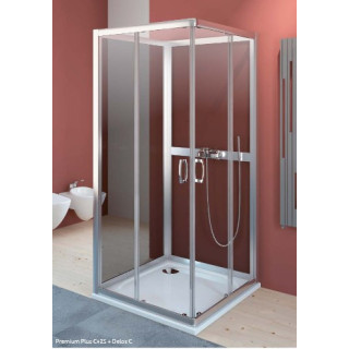 Drzwi do wnęki Dolphi  Radaway Premium Plus DWD 1800 mm podwójne, przesuwne, szkło przejrzyste- sanitbuy.pl