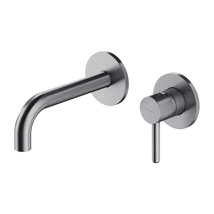 Bateria umywalkowa Omnires Y podtynkowa, element natynkowy,grafit