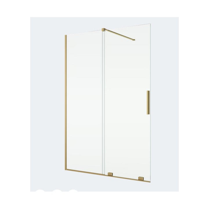 Ścianka walk-in Sanswiss Easy STR4P, 90x200cm, uniwersalna, szkło przejrzyste, profil czarny