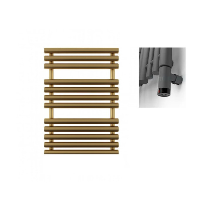 Grzejnik elektryczny Terma Rolo Hanger 120x26 cm z grzałką zewnętrzną One - kolor RAL i kolory specjalne