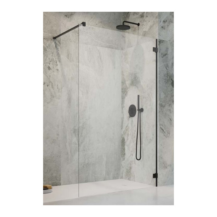 Kabina prysznicowa Radaway Essenza Pro Gold Walk-in 120, szkło przejrzyste, profil złoty