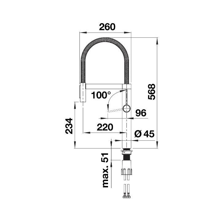 Bateria kuchenna Blanco Fontas II antracyt/chrom