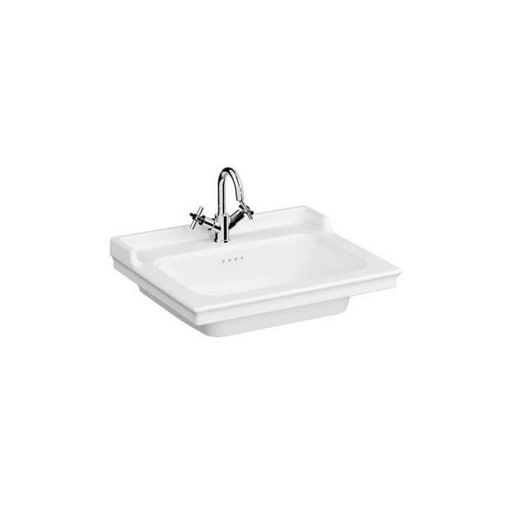 Miska wisząca WC Vitra Valarte, 54x35,5cm, bezkołnierzowa, biały