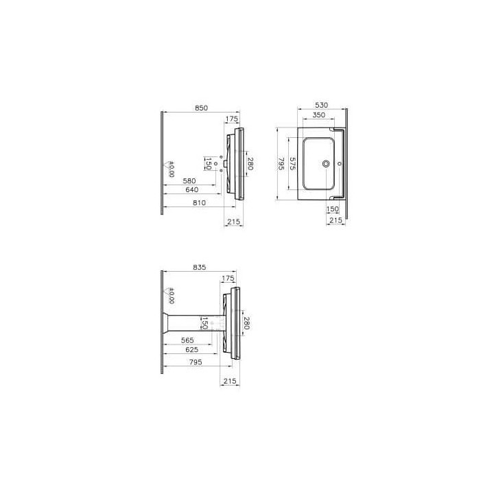 Miska wisząca WC Vitra Valarte, 54x35,5cm, bezkołnierzowa, biały