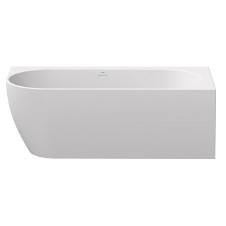 Wanna wolnostojąca Ravak Freedom Corner II Tec 175x86 cm, wariant prawy - Smoke Grey-biała, osłona odpływu biała