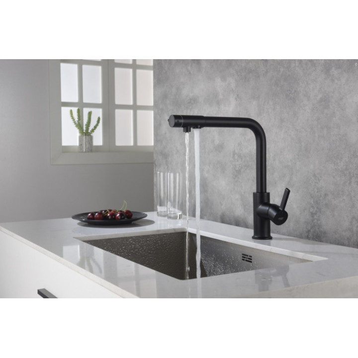 Bateria kuchenna Blue Water Eden - czarny mat