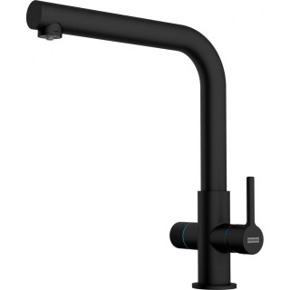 Bateria kuchenna Franke Neptune Evo , wysokość 294mm, obrotowa i wyciągana wylewka, czarny mat