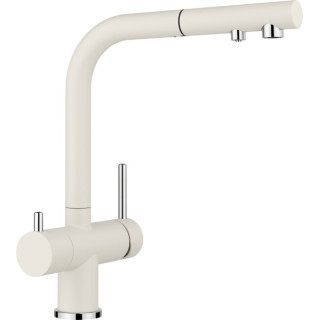 Bateria kuchenna Blanco Fontas-S II, wyciągana wylewka, dwuobwodowa - satin gold