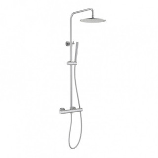 Zestaw prysznicowy Blue Water Boston podtynkowy z deszczownicą okrągłą 25 cm i prysznicem - nikiel