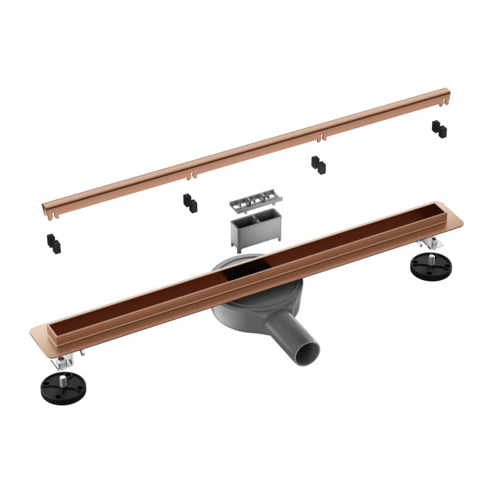 Wanna wolnostojąca Balneo Parma 170x72 cm biała akrylowa, z przelewem i korkiem białym