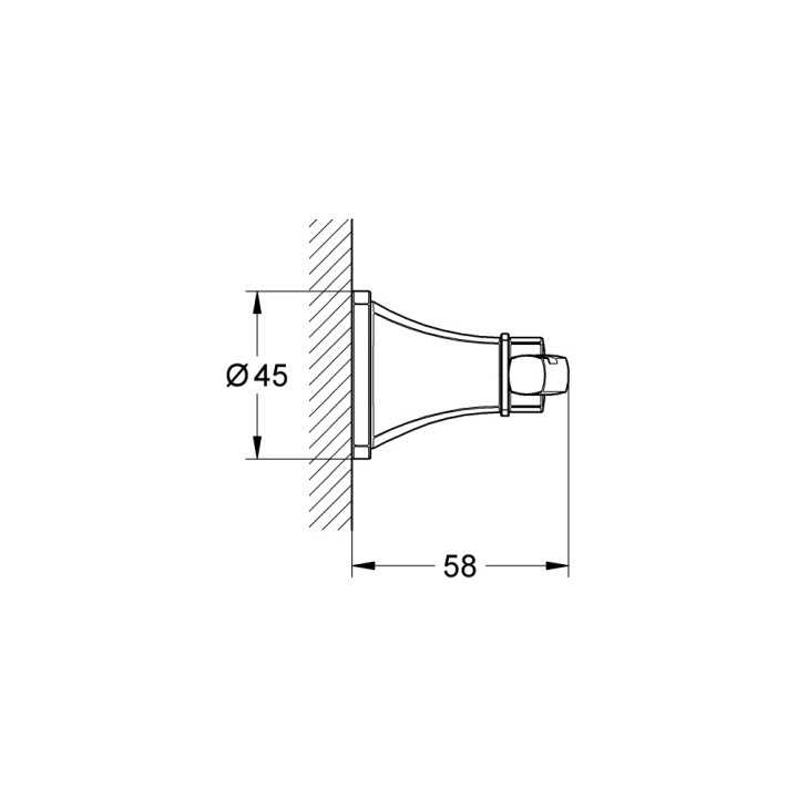 Uchwyt na papier Grohe Grandera - chrom / złoty