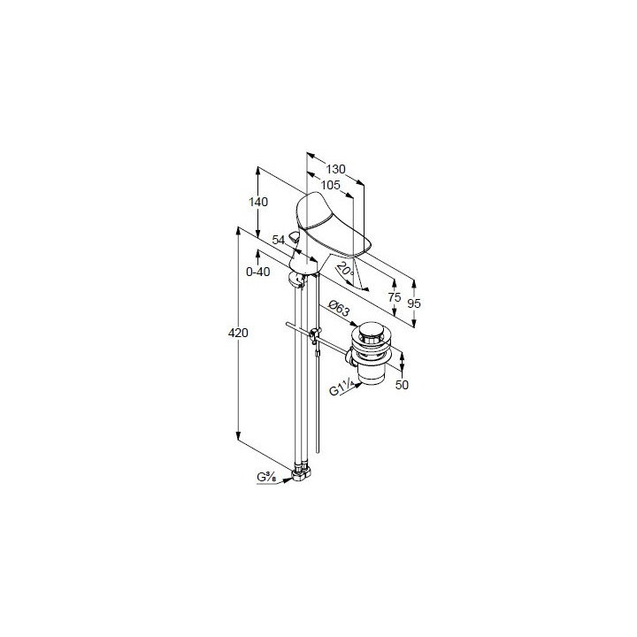 Bateria umywalkowa jednouchwytowa Kludi Ambienta- sanitbuy.pl