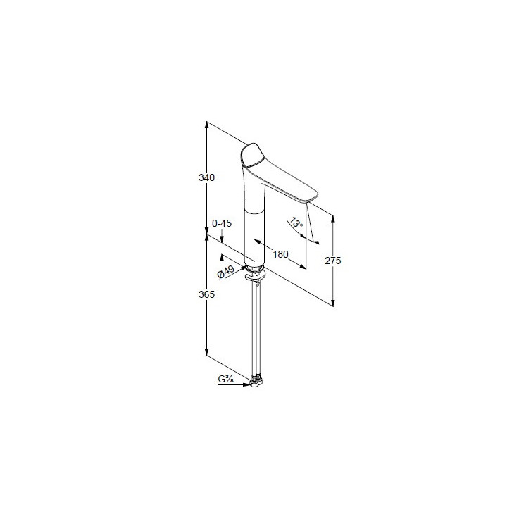 Bateria umywalkowa jednouchwytowa Kludi Ambienta- sanitbuy.pl