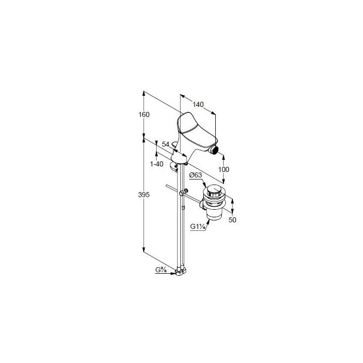 Bateria bidetowa jednouchwytowa Kludi Ambienta- sanitbuy.pl