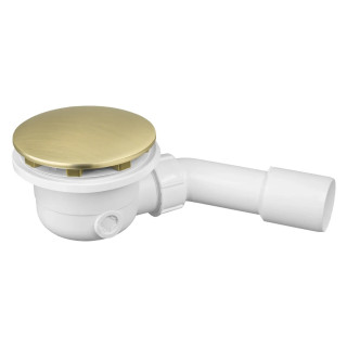 Przelew wannowy Vedo Classic II z korkiem automatycznym - czarny mat