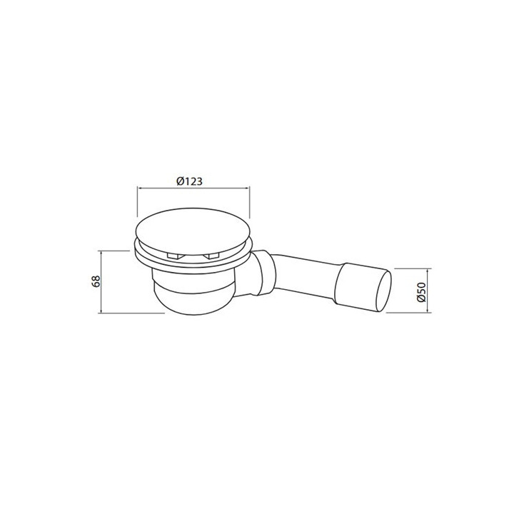 Przelew wannowy Vedo Classic II z korkiem automatycznym - czarny mat