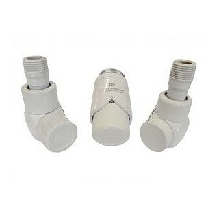 Zestaw łazienkowy Schlosser Exclusive kątowy biały do rur z tworzywa sztucznego- sanitbuy.pl