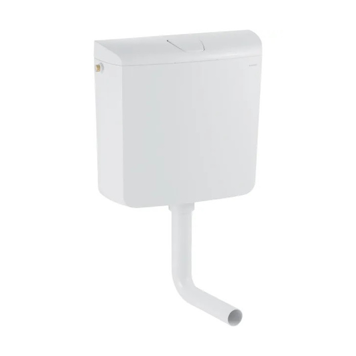 Spłuczka natynkowa Geberit AP140, spłukiwanie dwudzielne, półwysoko zawieszona - biała