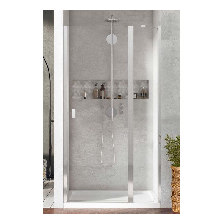 Drzwi prysznicowe Radaway Nes KDS II 120, lewe, 1200x2000mm, srebrny profil
