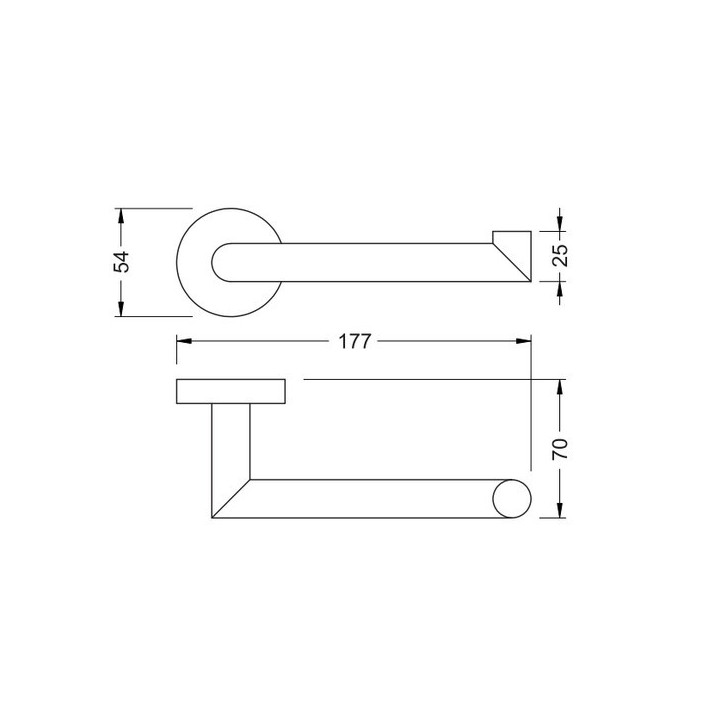Stella Classic uchwyt na papier toaletowy stal szczotkowana