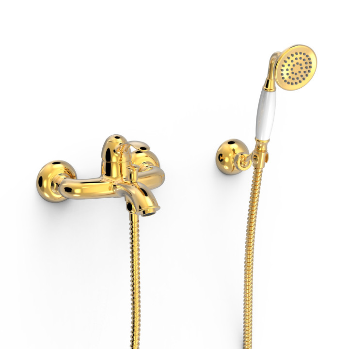 Bateria umywalkowa Tres-Clasic jednouchwytowa - mosiądz antyczny