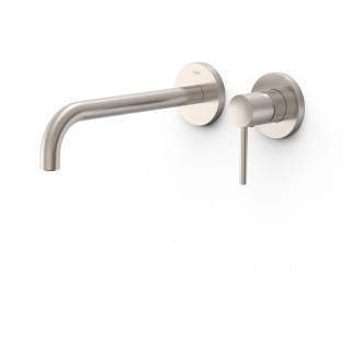 Element naścienny do podtynkowego korpusu baterii umywalkowe TRES STUDY, wylewka 177mm, złoto