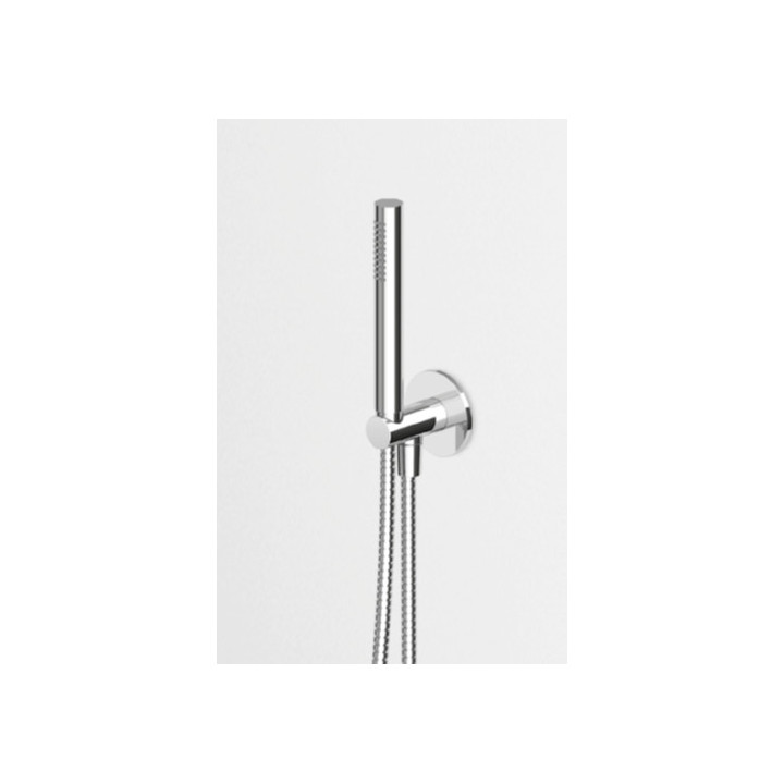 PYTAJ O RABAT !Bateria wannowo-natryskowa Zucchetti Pan S podtynkowa, jednouchwytowa, z przełącznikiem pulsacyjnym - czekoladowy