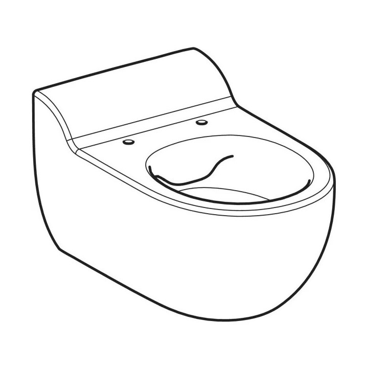 Wisząca miska WC dla dzieci ,lejowa, Geberit Bambini, biała