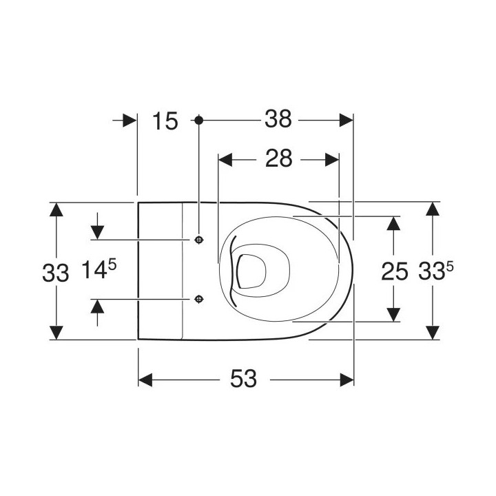 Wisząca miska WC dla dzieci ,lejowa, Geberit Bambini, biała