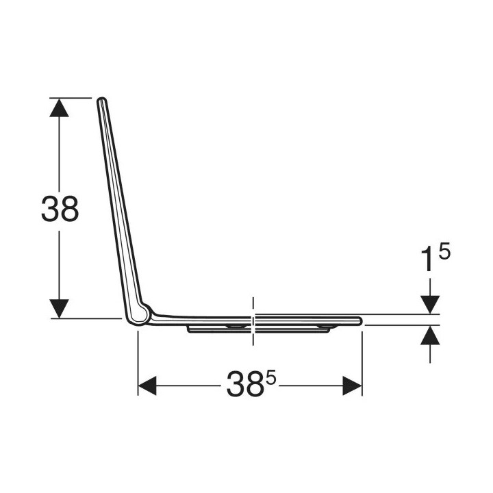 Miska WC wisząca dla dzieci Geberit Bambini 53x33 cm, lejowa, bez kołnierza - biała