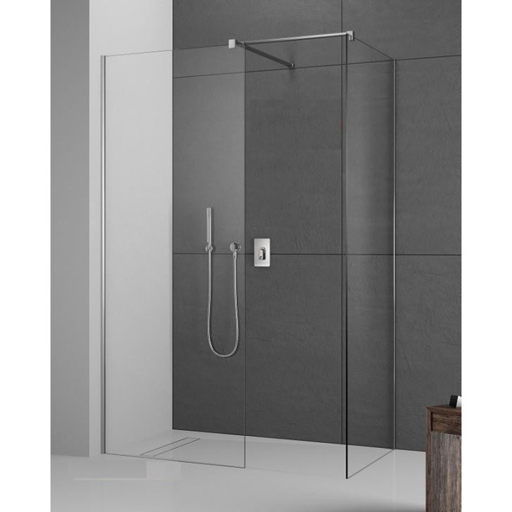 Ścianka Walk-In Radaway Modo New II 120, 118.5-119.5x200cm, chrom, szkło przejrzyste- sanitbuy.pl
