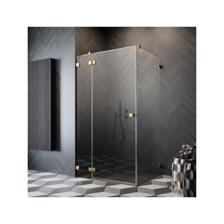Drzwi kabiny prysznicowej Radaway Essenza 8 KDJ 100, lewe, 1000x2000mmm, szkło przejrzyste, złoto szczotkowane