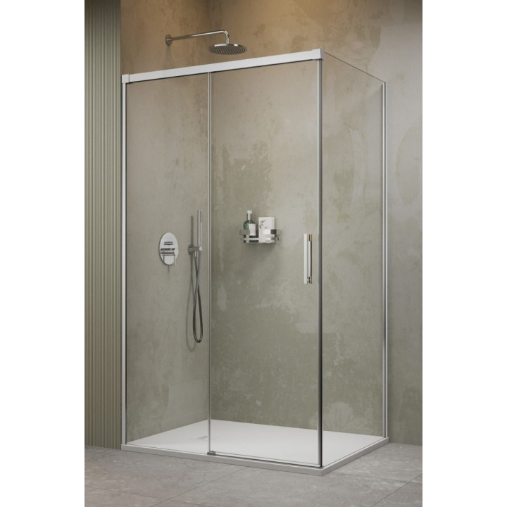 Drzwi kabiny prysznicowej Radaway Idea 8 KDJ 110, lewe, 1000x2000mmm, szkło przejrzyste, chrom