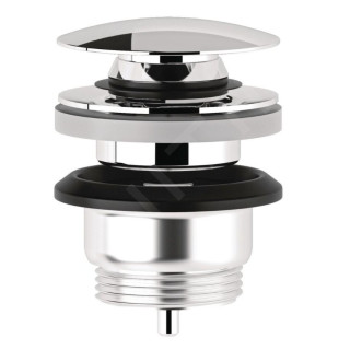 Korek/ Zamykany zawór spustowy G 1 1/4 Kludi, czarny mat