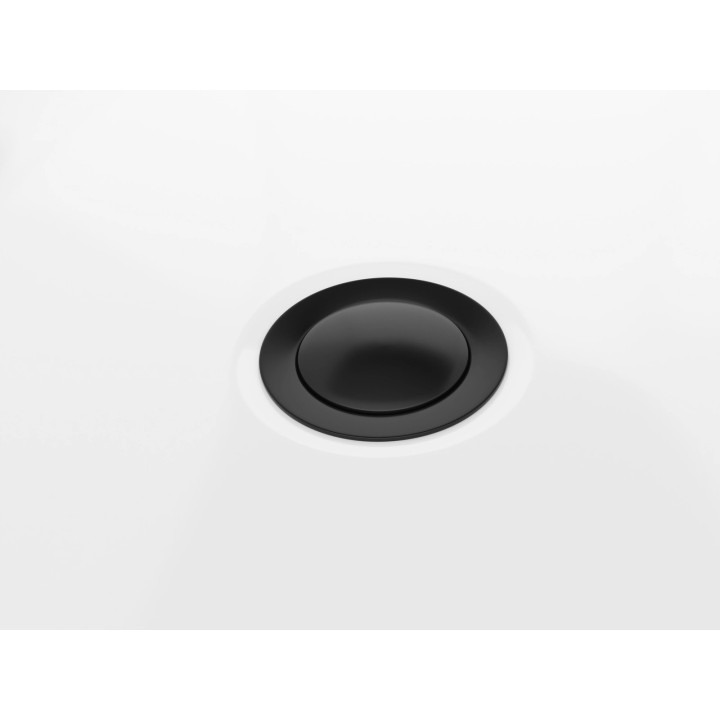 Wanna wolnostojąca Corsan Olvena 170 cm z wykończeniem czarnym - biała