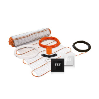 Zestaw ogrzewania podłogowego Thermoval, mata 2,5 m2 TV TO 50 170 W/m2, zasilana jednostronnie, regulator TVT 40 WiFi