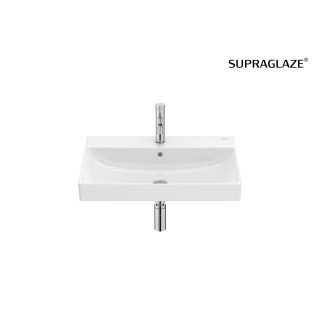 Mała umywalka ścienna Roca Ona 65x46 cm FINECERAMIC® - biała