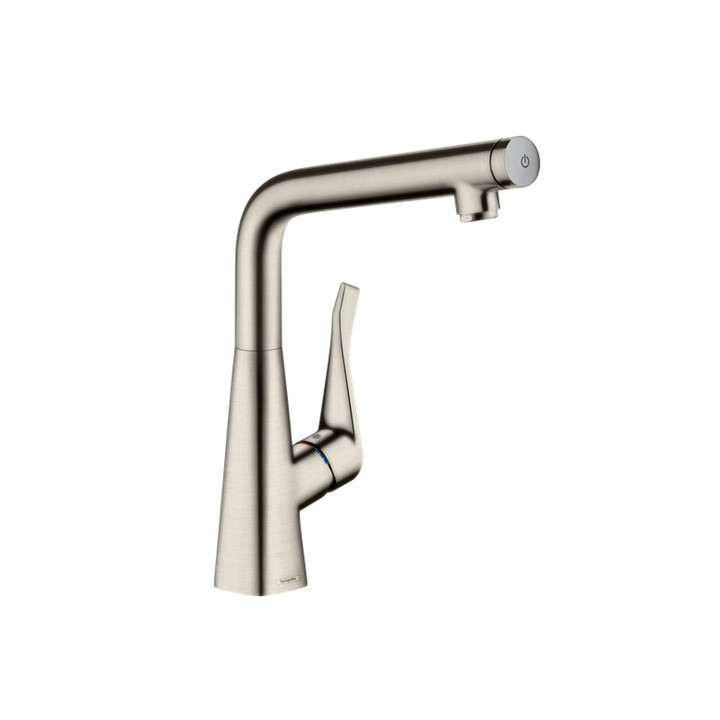 Bateria kuchenna Hansgrohe Talis M54, jednouchwytowa 210, wyciągana wylewka, 2jet - stal szlachetna finish