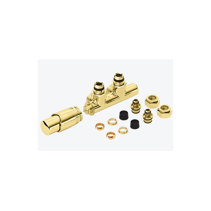 Zestaw zintegrowany termostatyczny Excellent Volaro 2.0 grzejnikowy lewy - złoty połysk