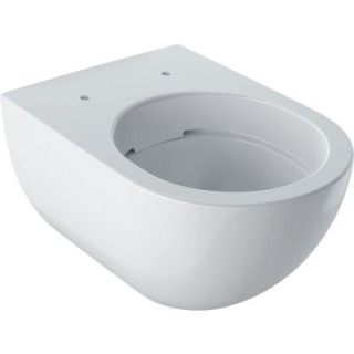 Miska wc Geberit Acanto wisząca 53x35 cm, lejowa, ukryte mocowania, TurboFlush, z powłoką KeraTect - biała