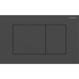 Przycisk uruchamiający Geberit Sigma40 do spłukiwania dwudzielnego, okrągły - czarny mat