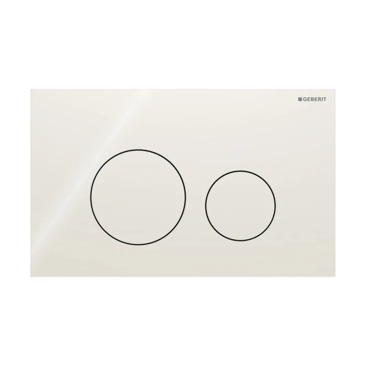 Przycisk uruchamiający Geberit Sigma40 do spłukiwania dwudzielnego, okrągły, szkło - lava