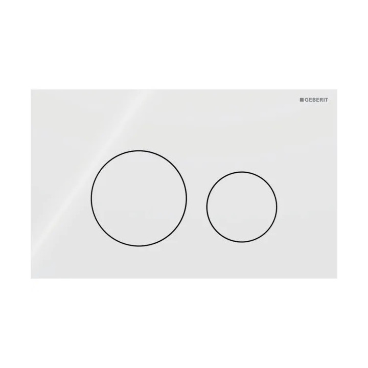 Przycisk uruchamiający Geberit Sigma40 do spłukiwania dwudzielnego, okrągły, szkło - lava