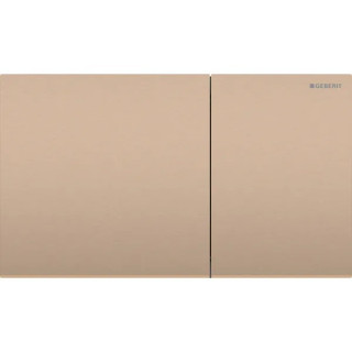 Przycisk uruchamiający Geberit Sigma70 do spłukiwania dwudzielnego, prostokątny, stal nierdzewna - szczotkowany