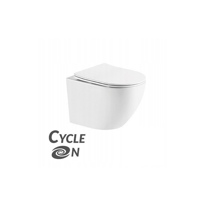 Umywalka ceramiczna Laveo Kvadrato 47x36 cm nablatowa, bez otworu na baterie - biała